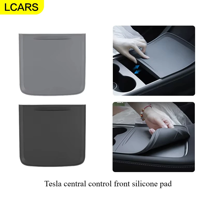 

Suitable for Tesla Model 3/Y-Control Silicone Pads, Simple Installation, Does Not Affect the Original Car Function, Adds Beautiful in the Car, New Tesla Car Supplies