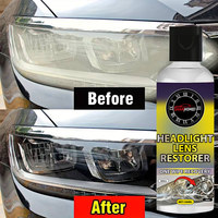 Car Headlight Refurbishment and Repair Fluid Set Tool Polishing Headlight Scratches and Yellowing Lampshade Quick-Brightening Cleaning Agent Artifact