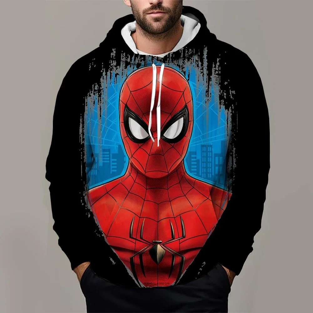 Sudadera con capucha MINISO para hombre, Sudadera con capucha de Spiderman para niños y niñas, jersey con estampado 3D, Sudadera con capucha de