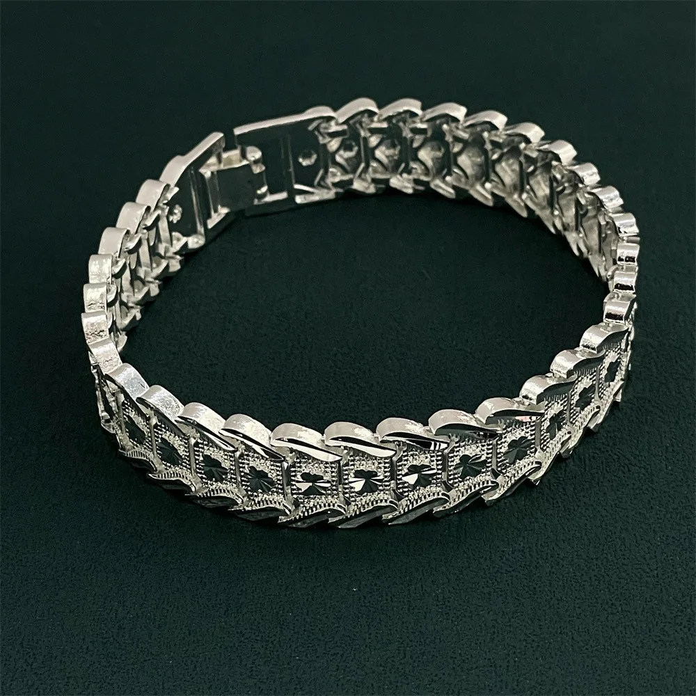 

Роскошный бренд из стерлингового серебра 925, широкий браслет для женщин, рождественские подарки, оригинальные ювелирные изделия