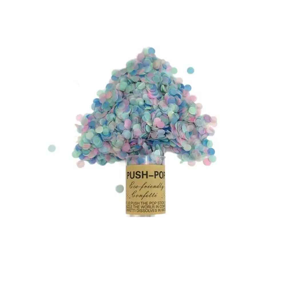 

Pastel Round Bridal Shower Exploding Push Up Anniversary Confetti Popper Party Supplies For Wedding Confetti Decorations