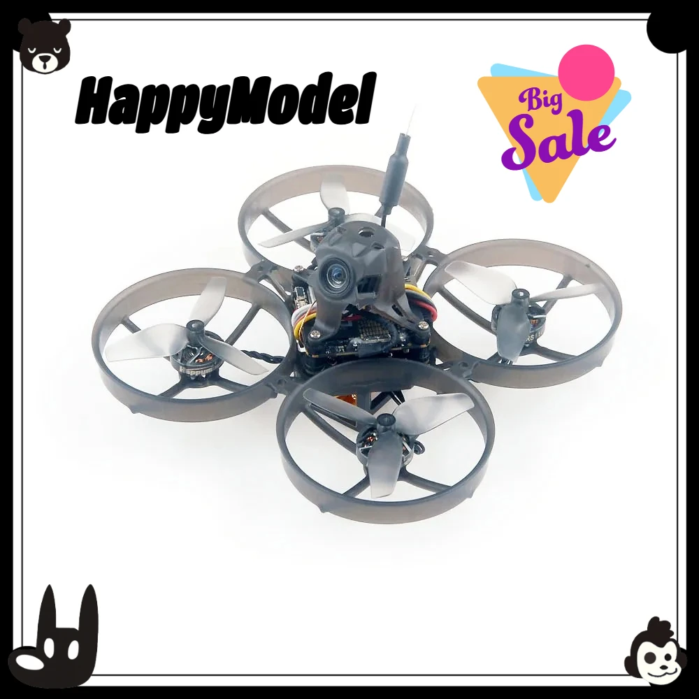 HappyModel Mobula7 2S Mobula 7 80mm FPV Micro Whoop RC Racing Drones 5-in-1 FC RS1102 KV10000 Brushless Motor DJI O4 Air Unit