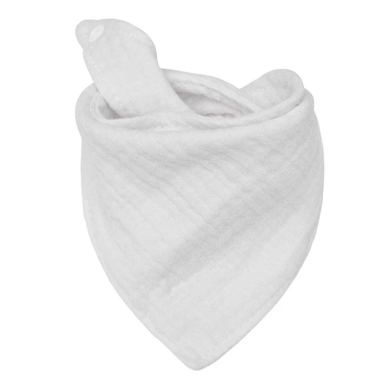 

JU64 Baby Feeding Drool Bib Newborn Solid Color Absorbent Bibs for Triangle Scarf Soft Cotton Gauze Breathable Saliva To