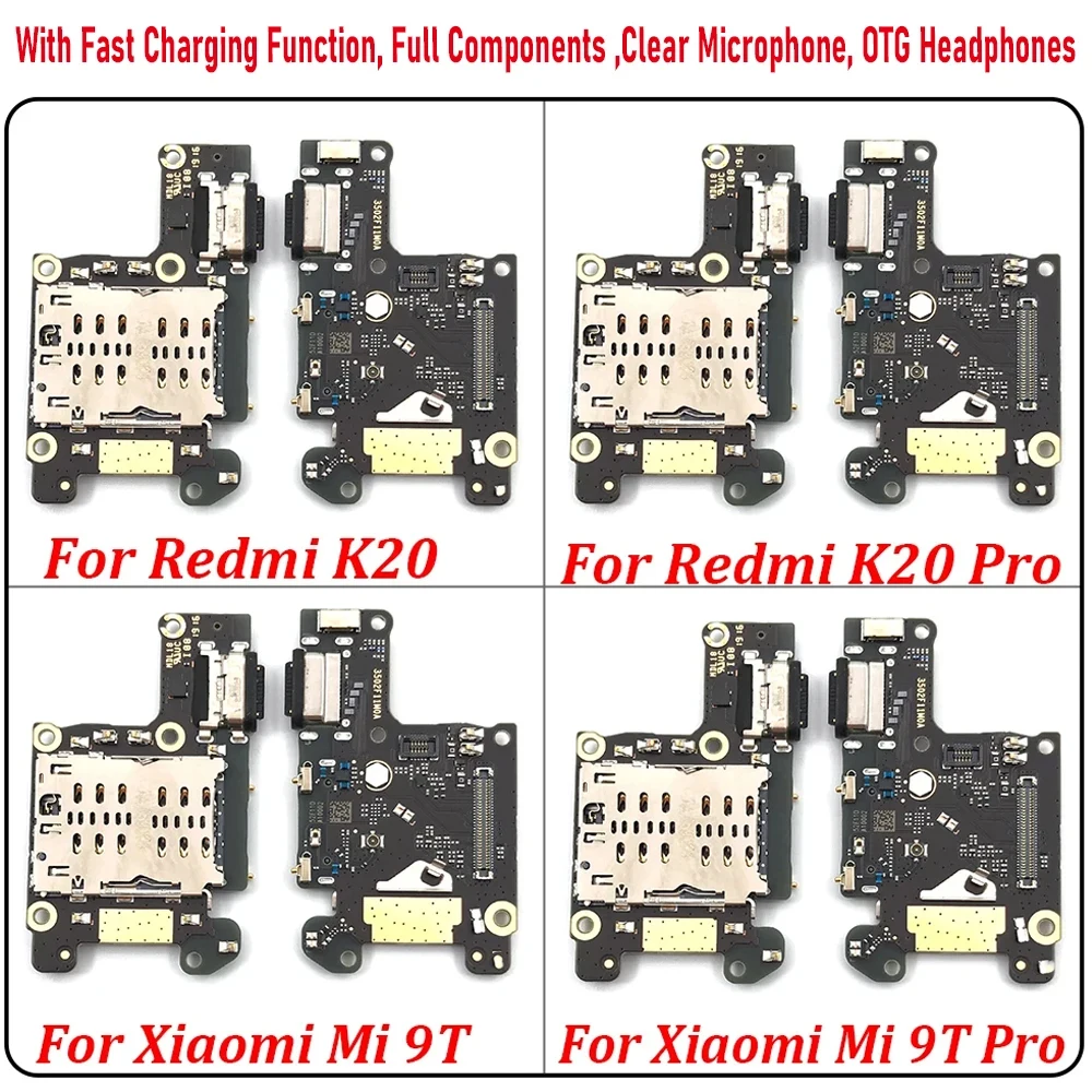 

Tested NEW USB Charger Charging Socket Port Flex Cable Dock Connector Micro Board For Xiaomi Mi 9T / Mi 9T Pro Redmi K20 Pro