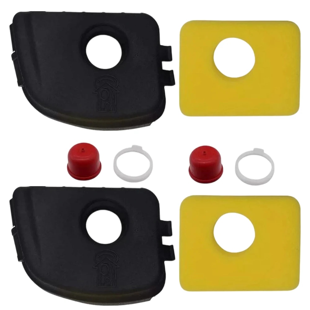 Foam Air Filter Cover Set For BS Lawn Mower Engine Parts Replacing 595660 799579 594281 With Bulb And Spark Yellow