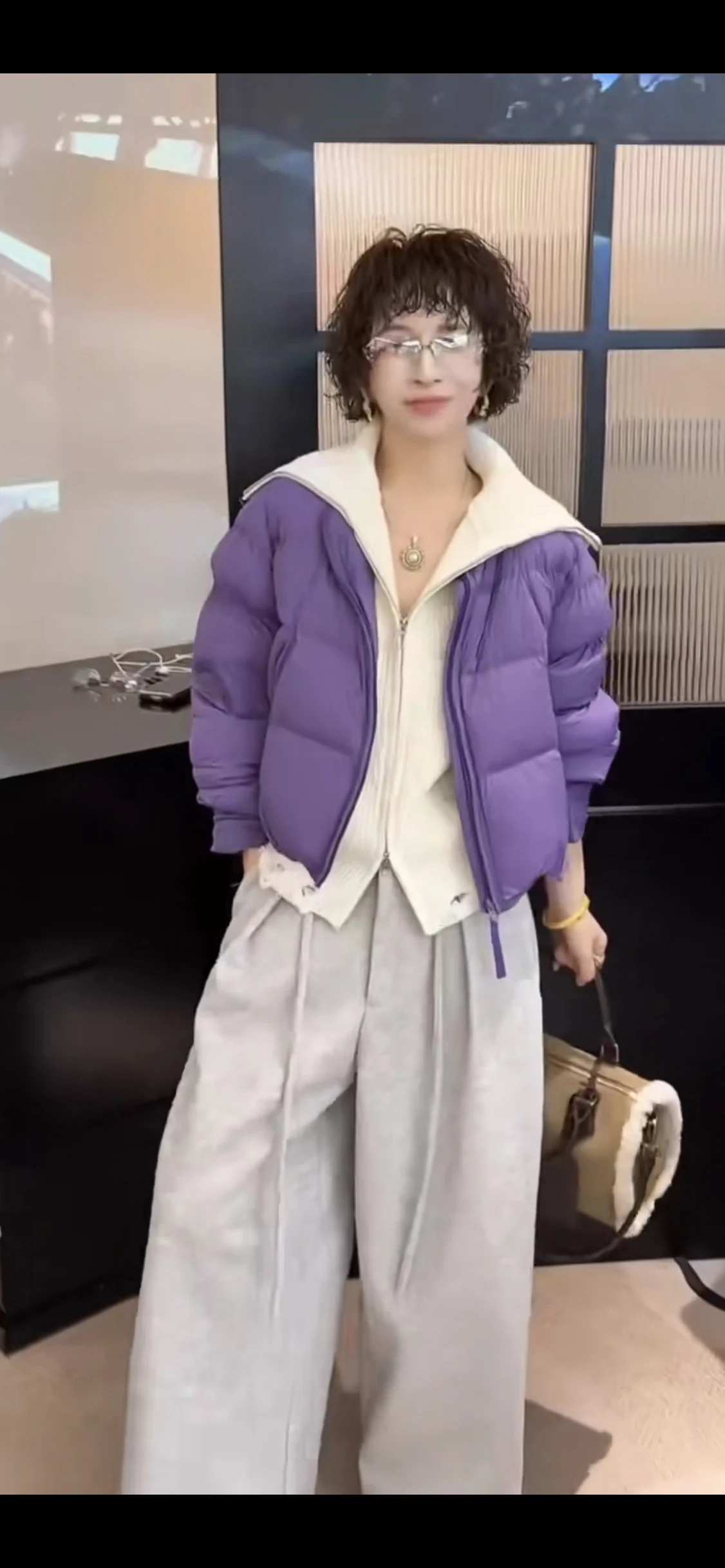 

Loose Faionable Casual Color Design Winter New Arrival Women's down Jaet Pure Color Design Sensation Euro Sle