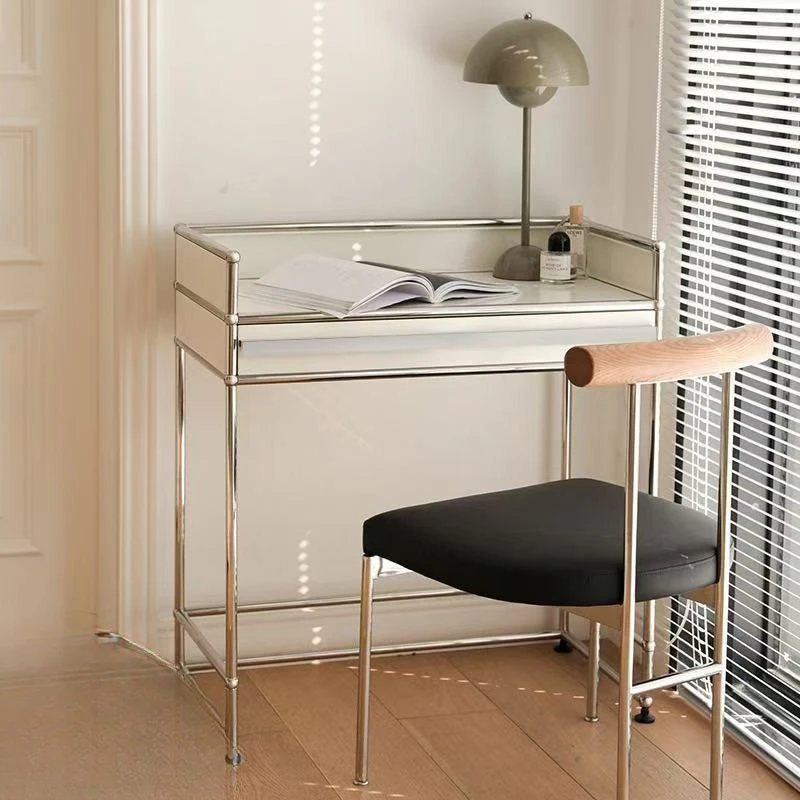 

Combination makeup table Bedroom desk Computer desk Stainless steel corner table Locker Dresser