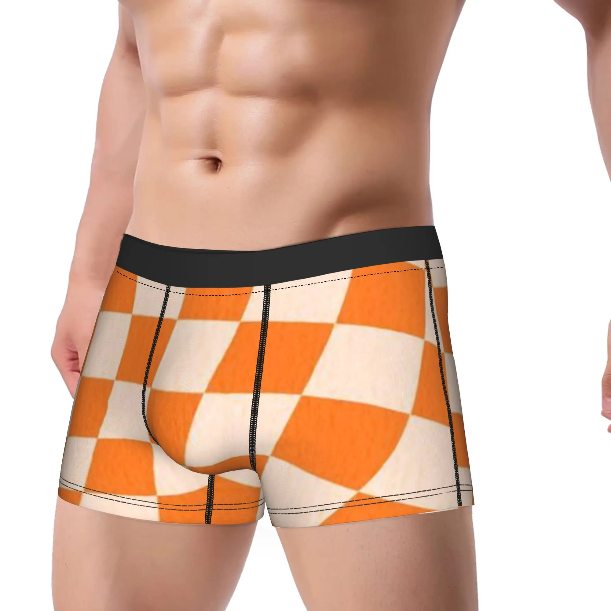 Check Pattern (9) Checkerboard Underpants Breathbale Panties Man Underwear Ventilate Shorts Boxer Briefs