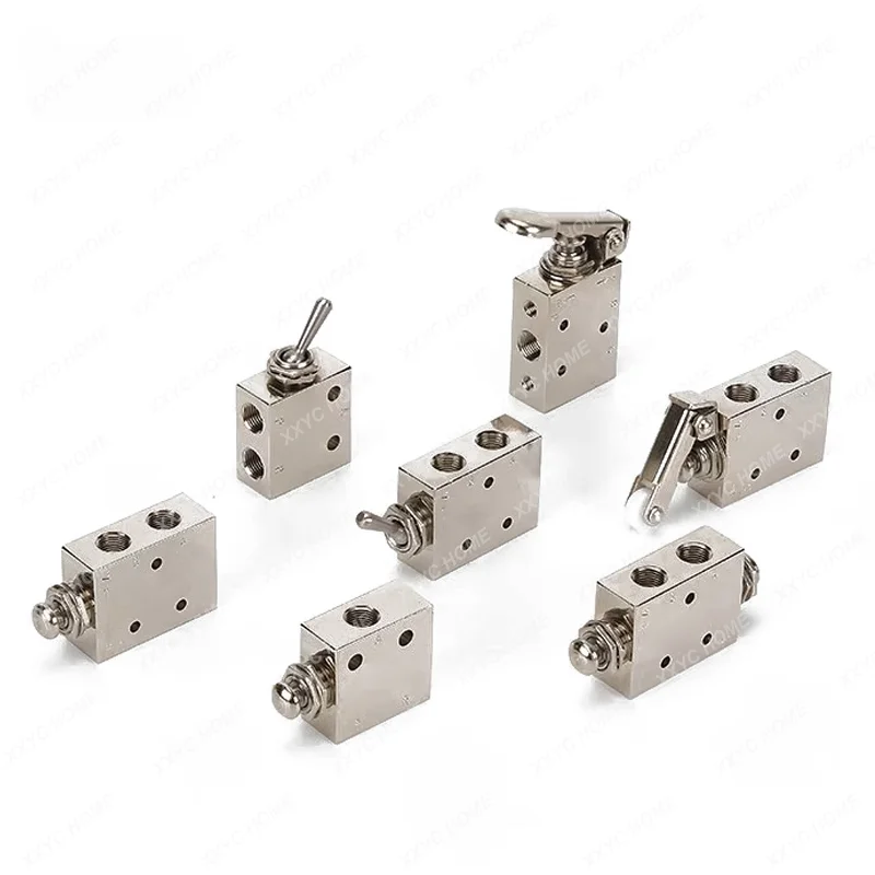 Air Pneumatic Mechanical Valve 2 Position 5 Way Toggle Button Switch TAC2-41V 31V 41P 31P 41PP TAC-4V 4P 3P 3V TV-3S