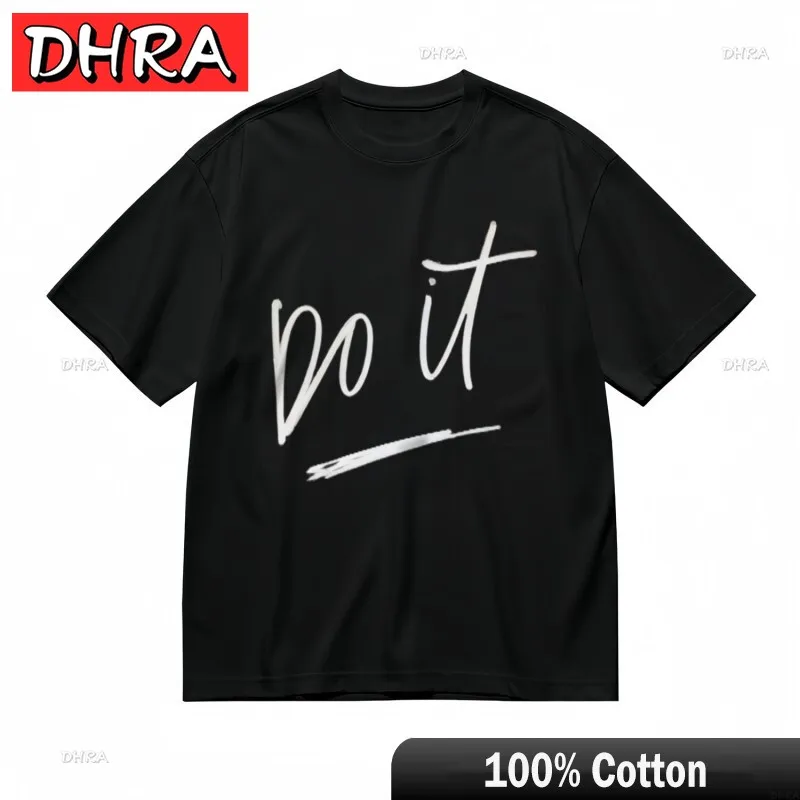 Women's All-Season Classic T-Shirt Edgy Handwritten Do It Urban Graphic Tee Graphic Urban Minimalist Clothing Graphic Urban