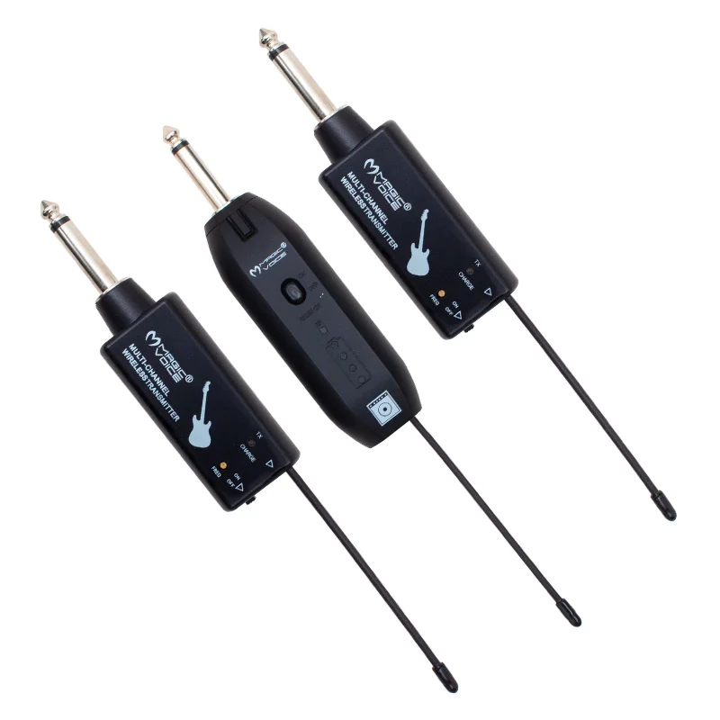 MAGICVOICE MV-19590 UHF GUITAR TYPE WIRELESS MICROPHONE SET of THREE