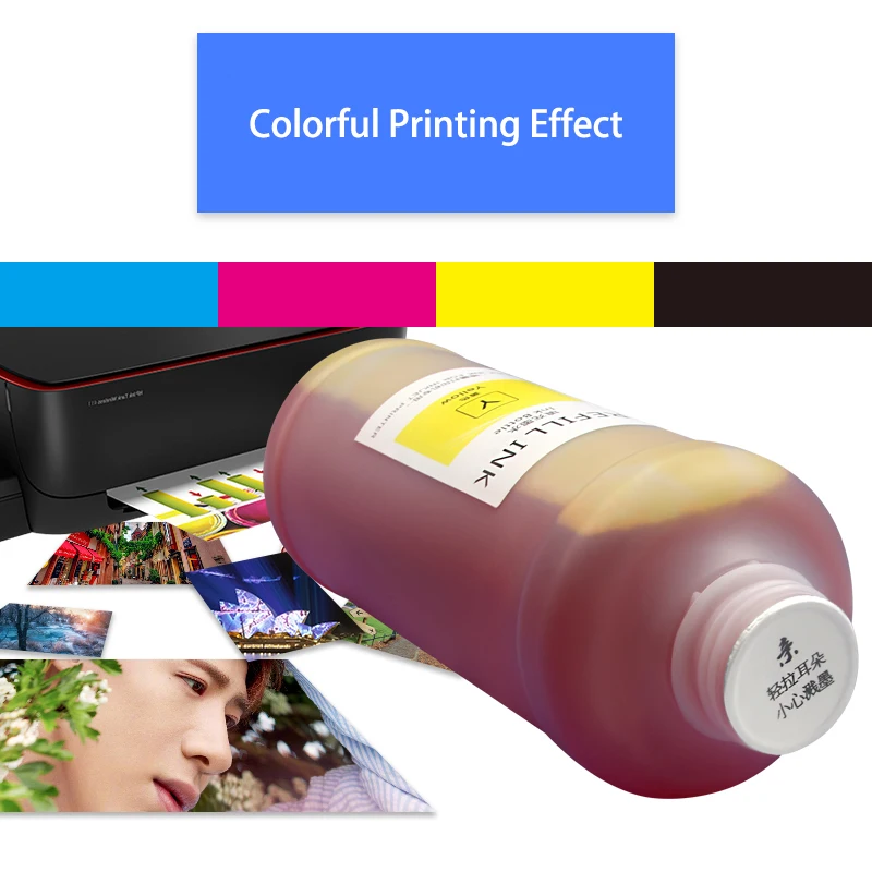 728 728XL 1000ml Pigment Dye Refill Ink Compatible for HP728 for HP Designjet T730 T830 Printer