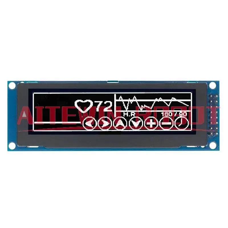 Écran OLED réel 3.12 "256*64 25664 points, Module graphique LCD, écran LCM, SSD1322, Support de contrôleur SPI