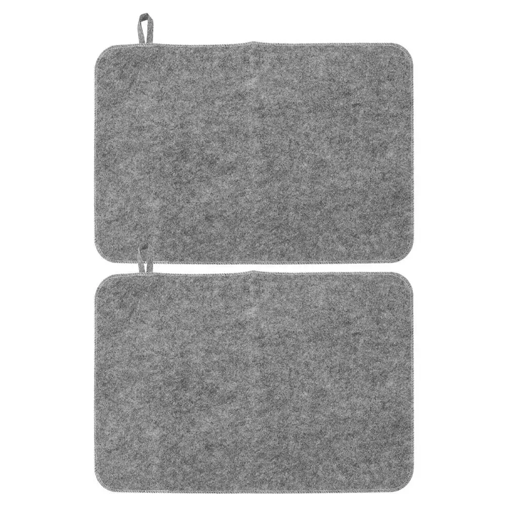 

2Pcs Thickened Insulation Felt Sauna Seat Mat Soft Waterproof Heat Retention Bench Protector Spa Cushion Steam Room Accessories