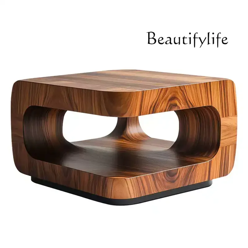 

Creative Solid Wood Coffee Table Living Room Household Small Table Medieval Personality Art High-end Coffee Table