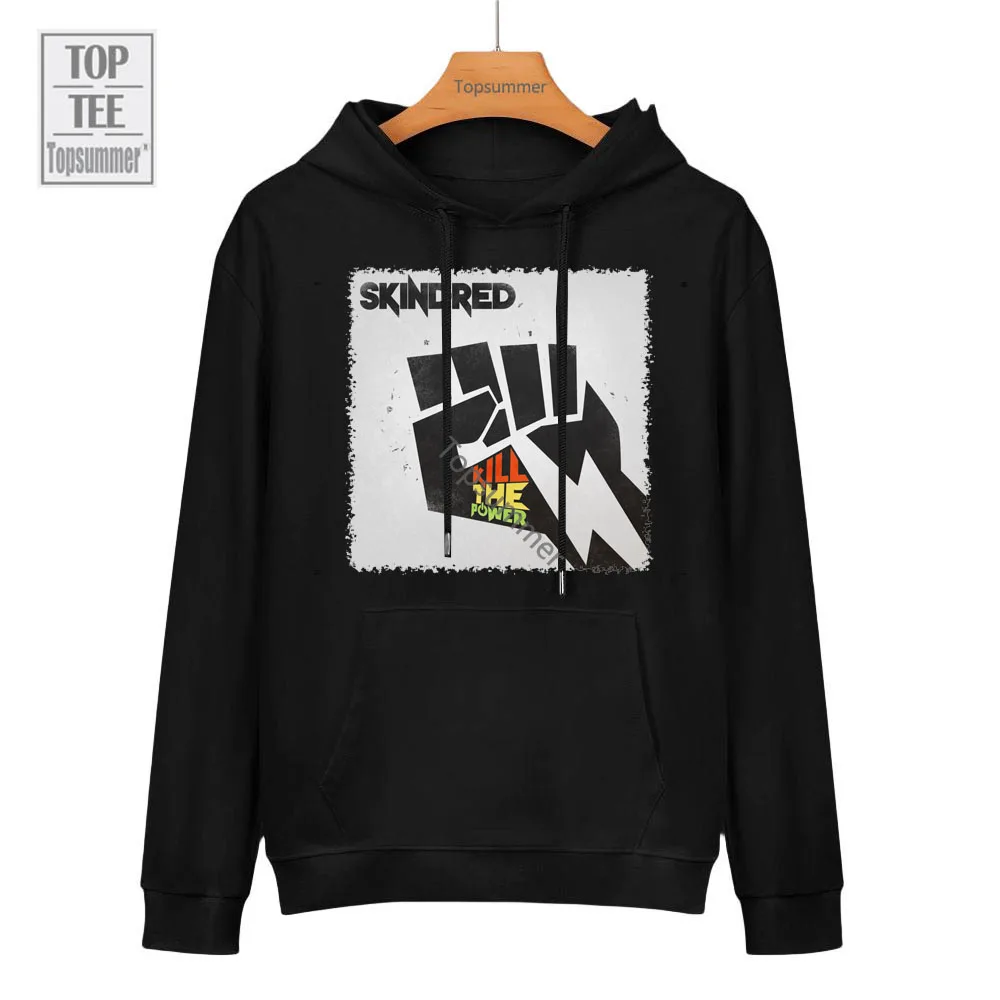Толстовки Kill the Power альбом Skindred Tour, мужская толстовка с капюшоном и графическим принтом в стиле Харадзюку