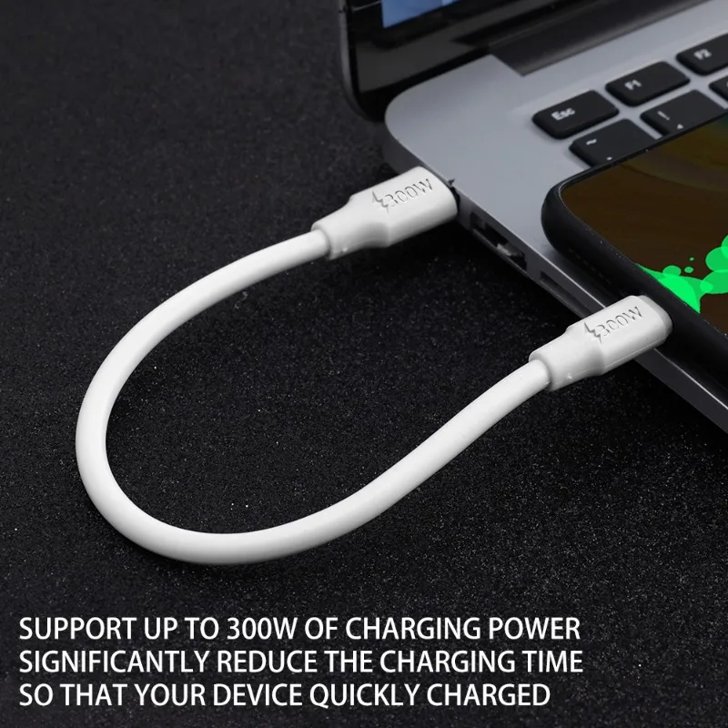 300W USB Type C สายชาร์จข้อมูลเร็วสุดการถ่ายโอนข้อมูลความเร็วสูงสําหรับ Samsung Huawei Android Micro USB Quick Charge Line
