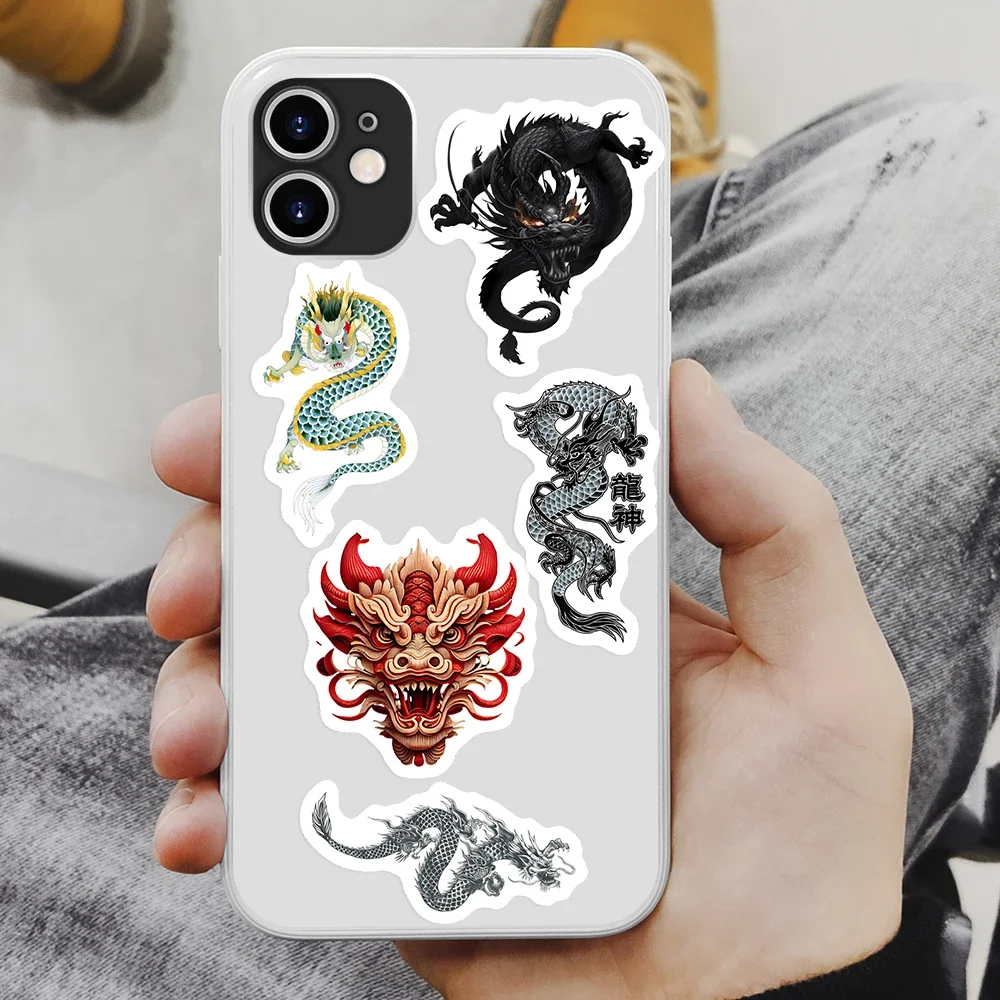 Chinese Dragon Stickers Cool Art Game Aesthetic DIY Toy Gift Graffiti Decal for Phone Luggage Laptop Scrapbook Waterproof