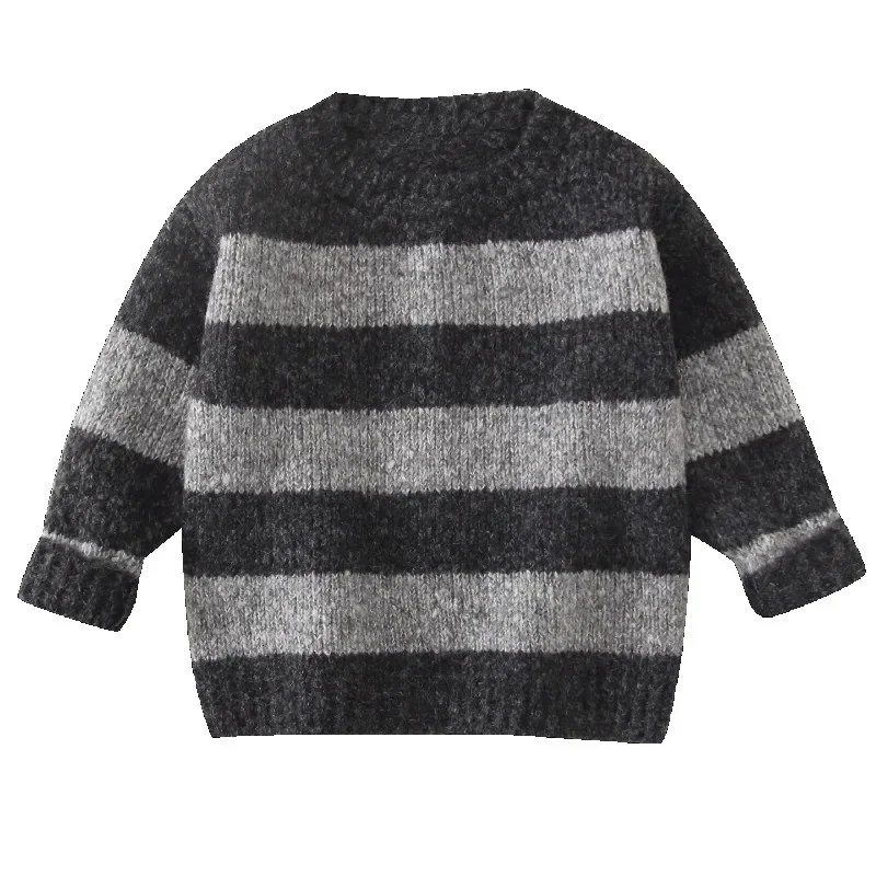 Jungen Gestrickte Pullover Winter Kinder Verdickte Pullover Plus Samt Warme Rundhals Bodenbildung Shirt Kinder Kleidung 2026 Neue – Detail 7