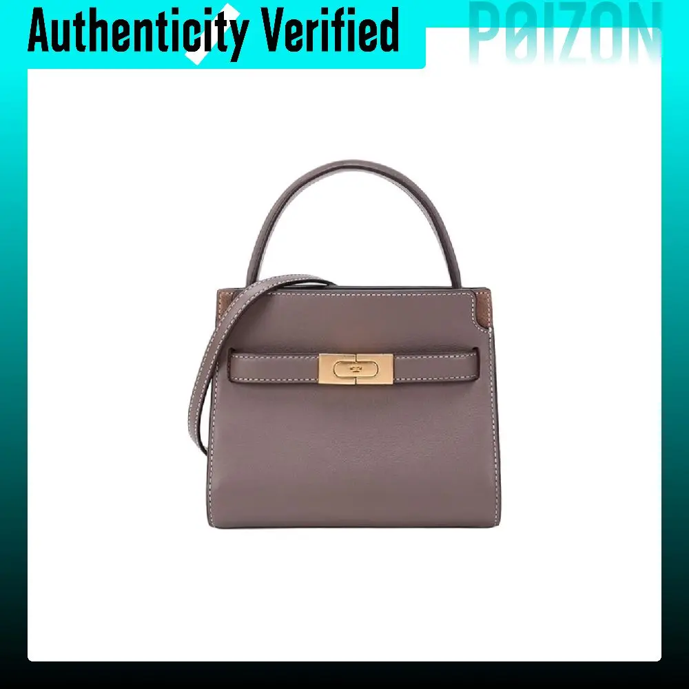 TORY BURCH Tory Burch Lee Radziwill Leather Handbag, Shoulder Bag, Crossbody Bag Mini Women's Clam Shell Umber 78538-093