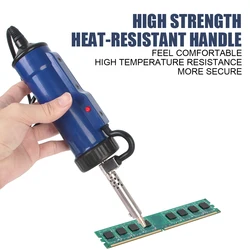 Vacuum Soldering ADT03 Tin Sucker Automatic with 3 Suction Nozzle Electric Solder New Desoldering Machine Portable Remove Pump