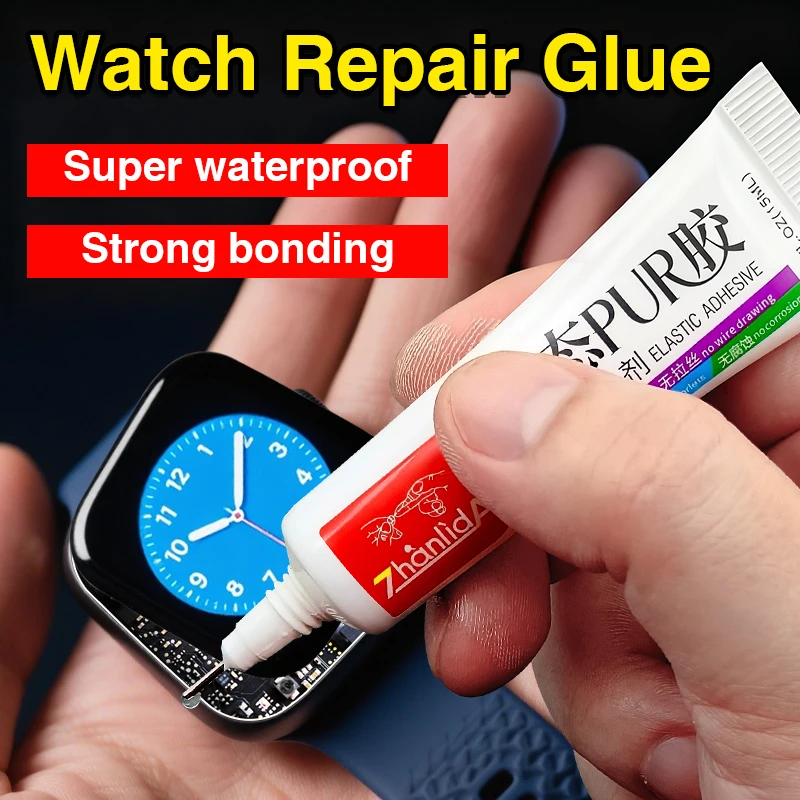 

Watch Repair Tool 15ML Liquid PUR Glue Transparent Universal Adhesive, for Smartatch, Mobile Phone Screen, Electronic Product