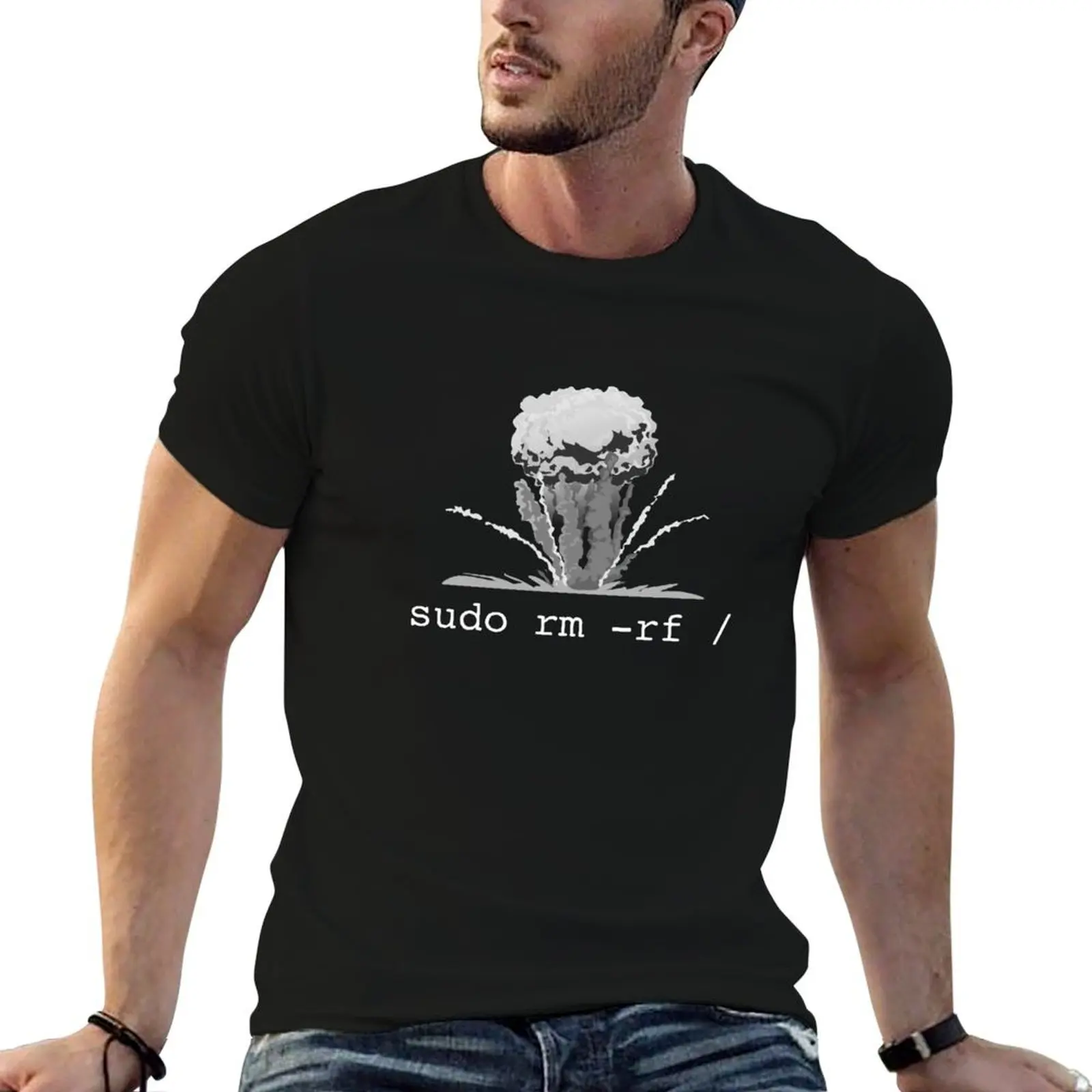 Linux T Shirt - Funny Linux Command Sudo RM RF for Men Women T-Shirt Thanksgiving Casual Tee