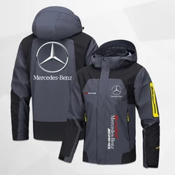 2024 men's and women's Mercedes Benz men's and women's autumn and winter cycling jackets, outdoor sports and leisure jackets