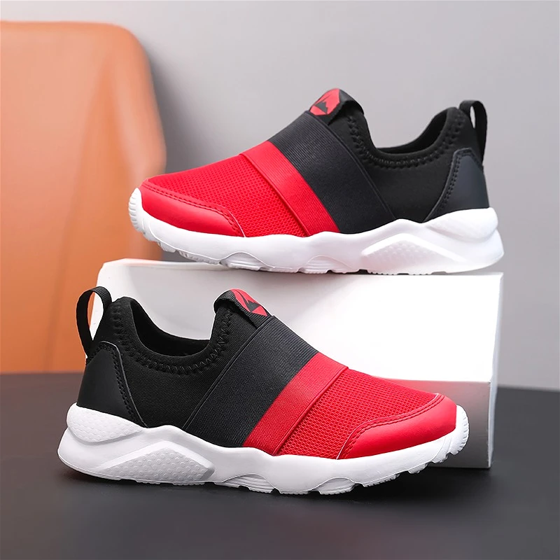 

New Childrens Leather Sports Shoes Luxury Design Lightweight NonSlip Sole Boys Casual Shoes Girls Fashion Footwear Size 28-39