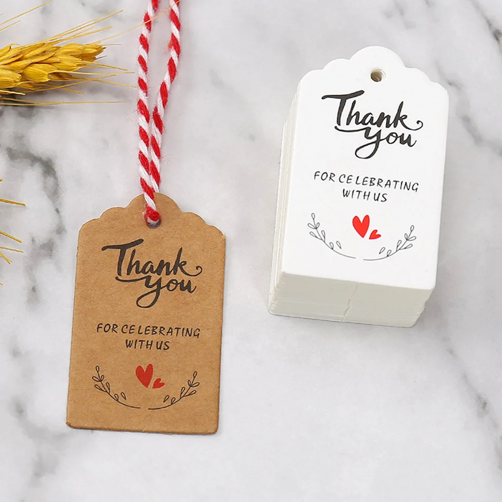 

200 Pcs You Gift Tag Adornments Tags Decorative Gift Adornments Birthday Wedding Paper Kraft Labels Party Cards