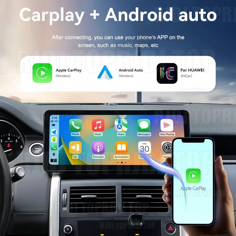 2K Screen Android14 Car Radio For Land Rover Discovery Sport L550 2015-2019 Auto Stereo Multimedia Player Carplay GPS Navigation