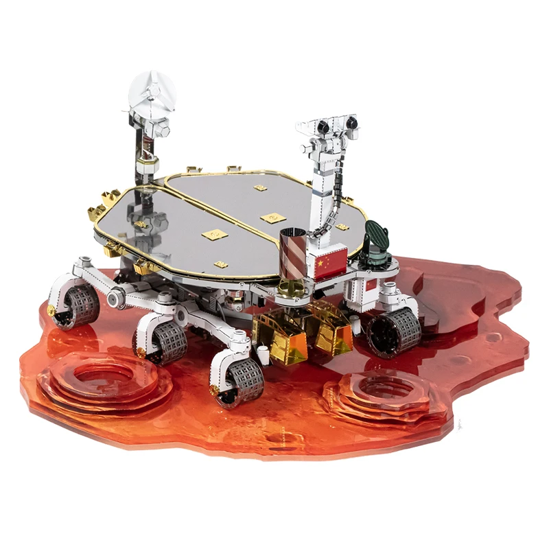 

Art Model MU 3D Metal Puzzle Zhu Rong Mars rover model kits DIY Laser Cut Puzzles Jigsaw Toy For Children