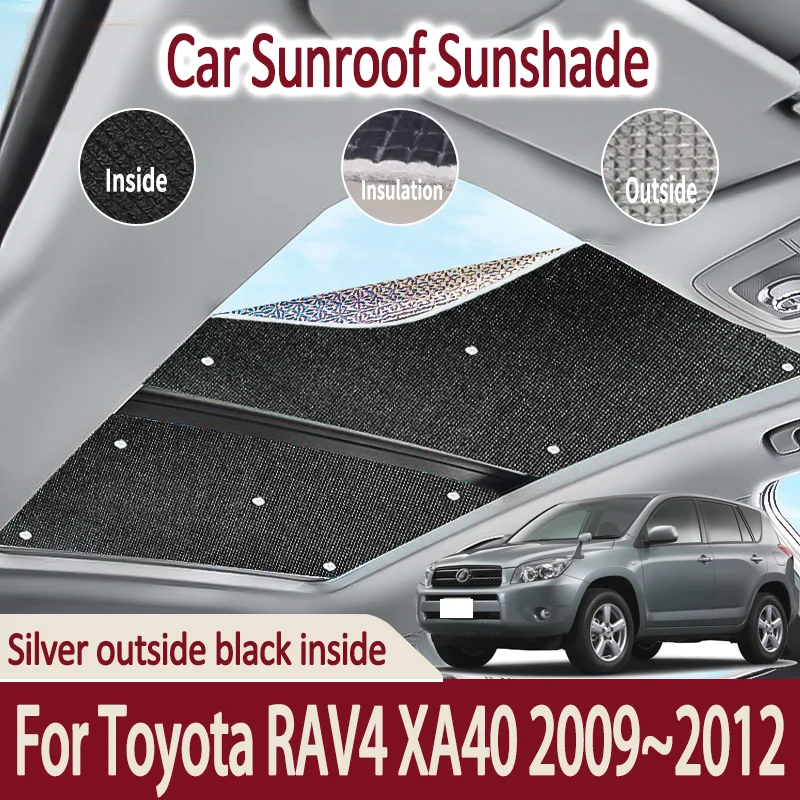 

Car Sunroof Sunshades For Toyota RAV4 XA30 2009~2012 2010 2011 MK3 Skylight Roof Sunscreen Heat Insulation Anti-UV Accessories