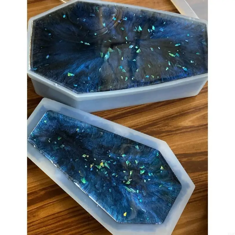 Coffin Box Mould Trinket Bat Owl Skull Hands Epoxy Resin Silicone Molds