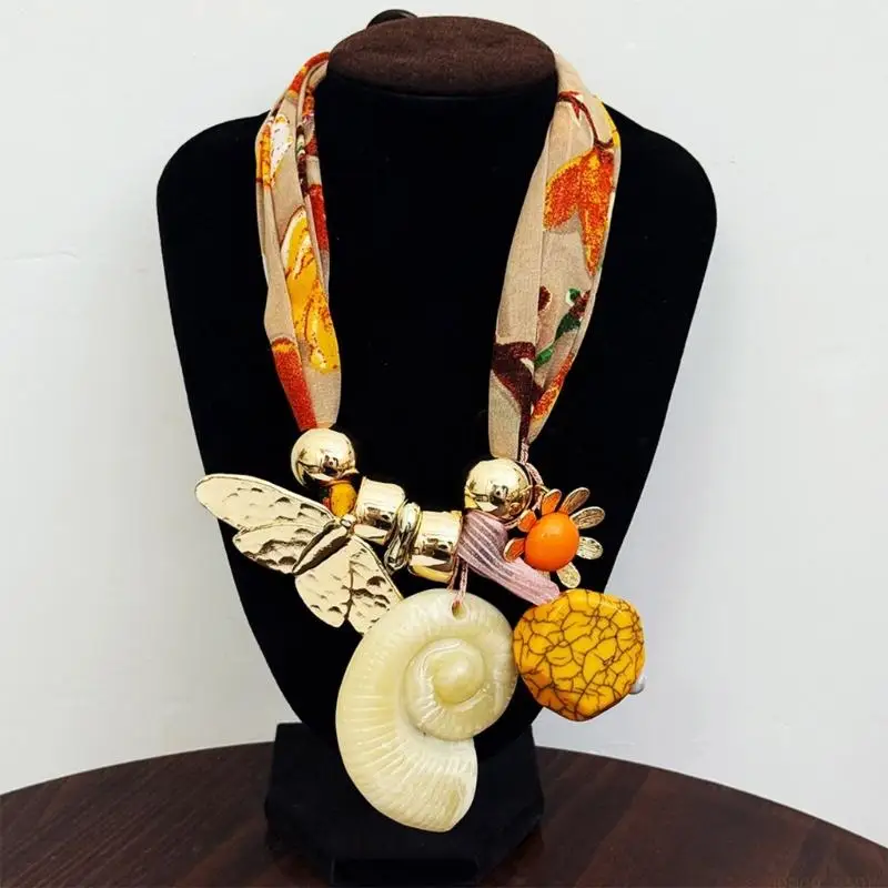 

31BF Versatile Bohemian Inspire Neck Scarf Jewelry Fashion Items