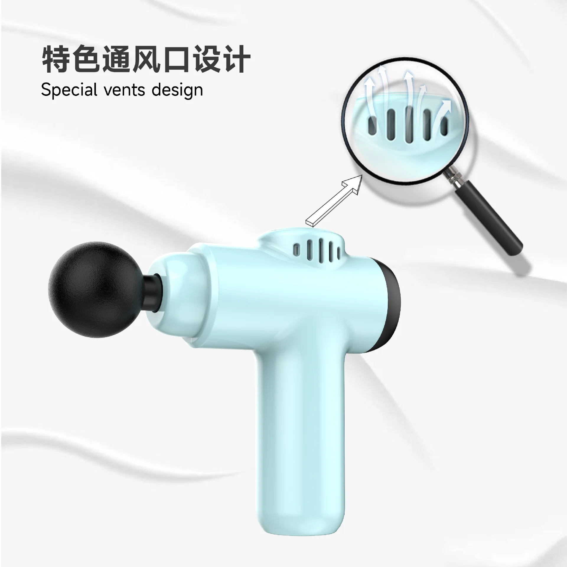 Mini Rechargeable Fascia Gun Portable Muscle Massager Small Ladies Massager Home Fascia Gun