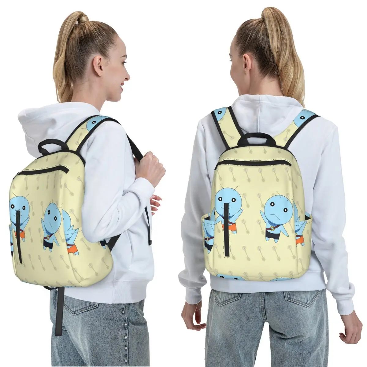 Gemini V Fairy Tail Backpack Daypack Large Capacity Children BookBag School Bag Shoulder Bags for Men Women