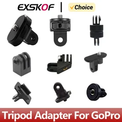 Tripod Mount Adapter For GoPro Hero 12 11 10 9 8 7 6 5 4 SJCAM AKASO Insta360 X2 X3 DJI Osmo Action Camera Accessories