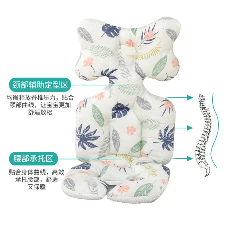 وسادات قطنية سميكة لعربات الأطفال وسائد مقعد لعربات الأطفال وسادات أدوات إلهية لكراسي تناول الطعام النسخة الكورية من القطن