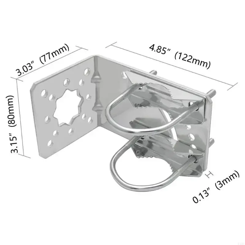 L mounting bracket, suitable for Starlink Gen 2 and dish antenna short wall mounting bracket, adjustable for satellite installat
