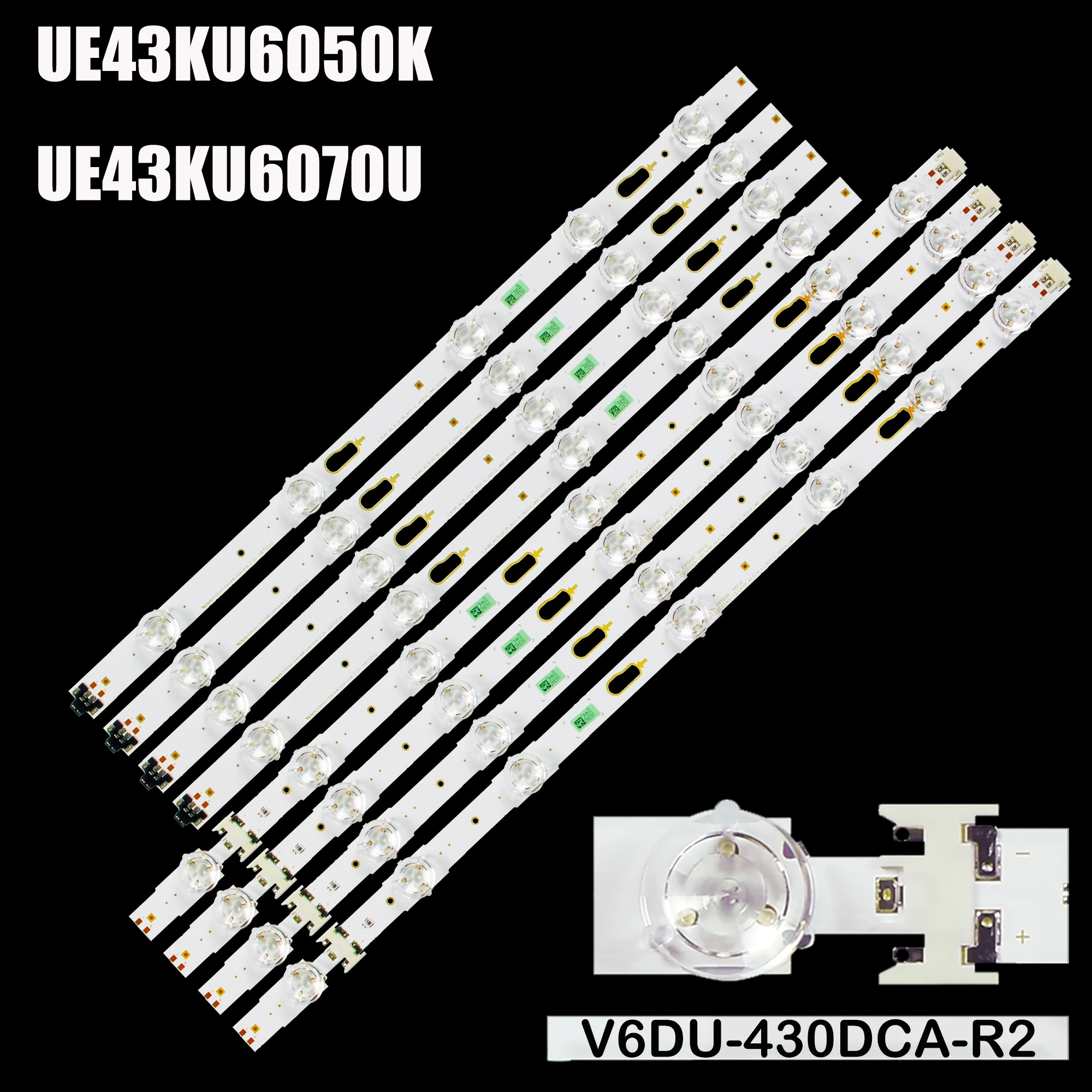 

LED Backlight Strip for UA43KU6000 UA43KU7000 UA43MU6100 UN43MU6100 UE43KU6000 UE43MU6105 UE43MU7003 UN43KU6300 V6DU-430DCA-R2