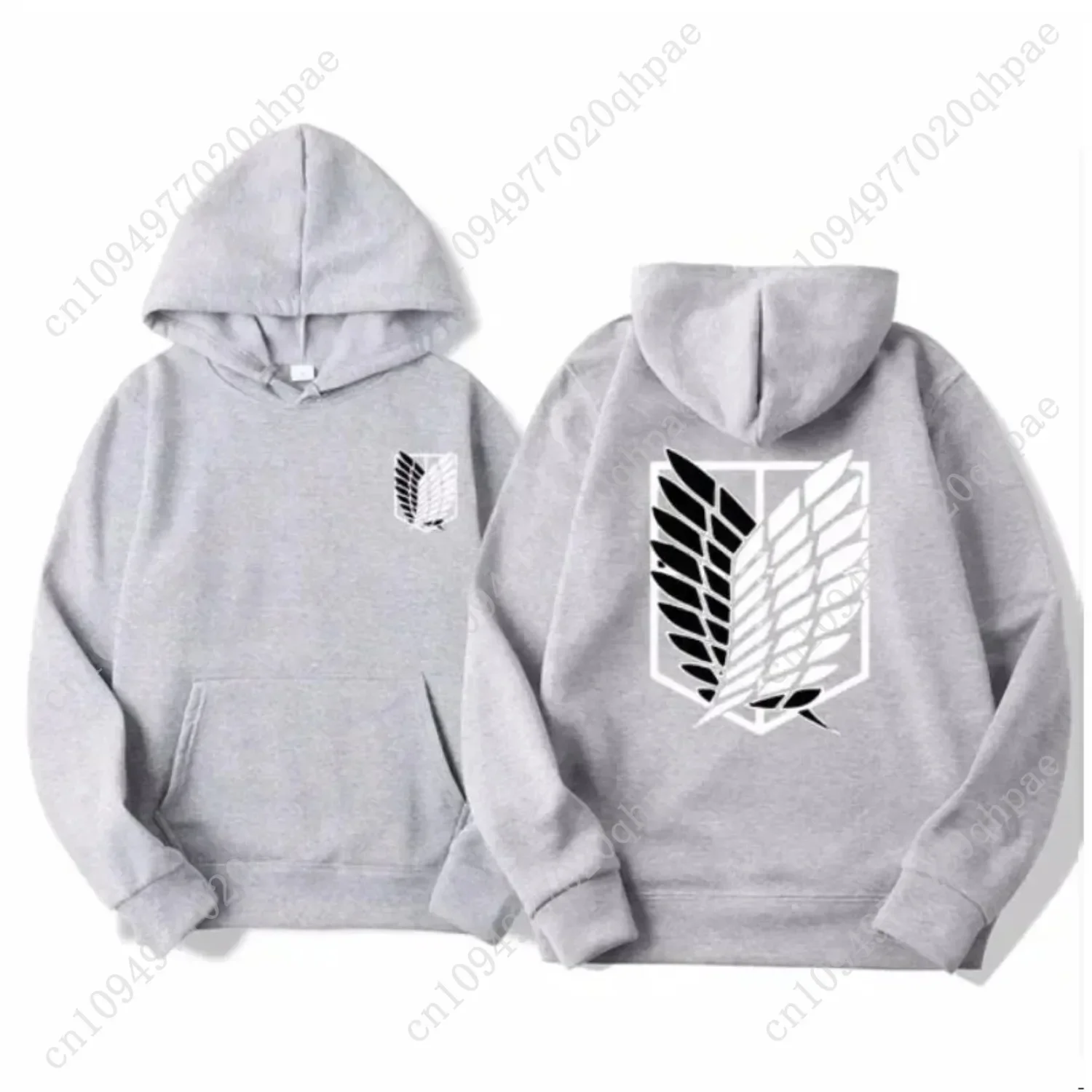 Attack on Titan Men's Hoodie Anime Hoodies Men Women Streetwear Pullover Harajuku Shingeki No Kyojin Hoodies Sweatshirt Clothes