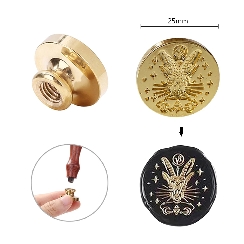 Sello de cera de 12 Constelaciones, sello artesanal Vintage, tarjeta de cabeza, sobre, invitación de boda, envoltura de regalo, álbum de recortes