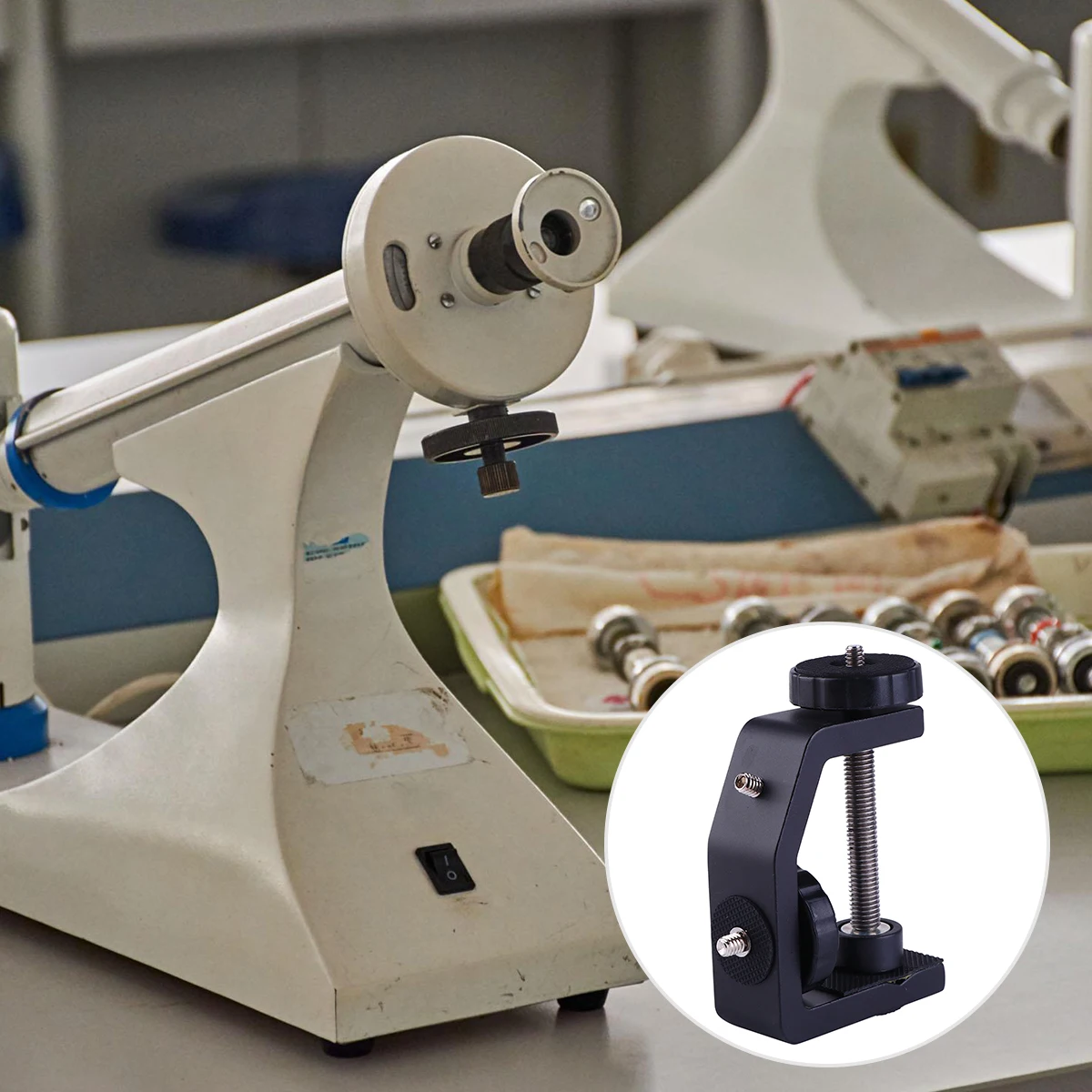 

Durable Metal Desktop Mount Clamp Bracket For Microscope Telescope Camera Spotting Scope Telephoto Lens Worktables Benches Carts