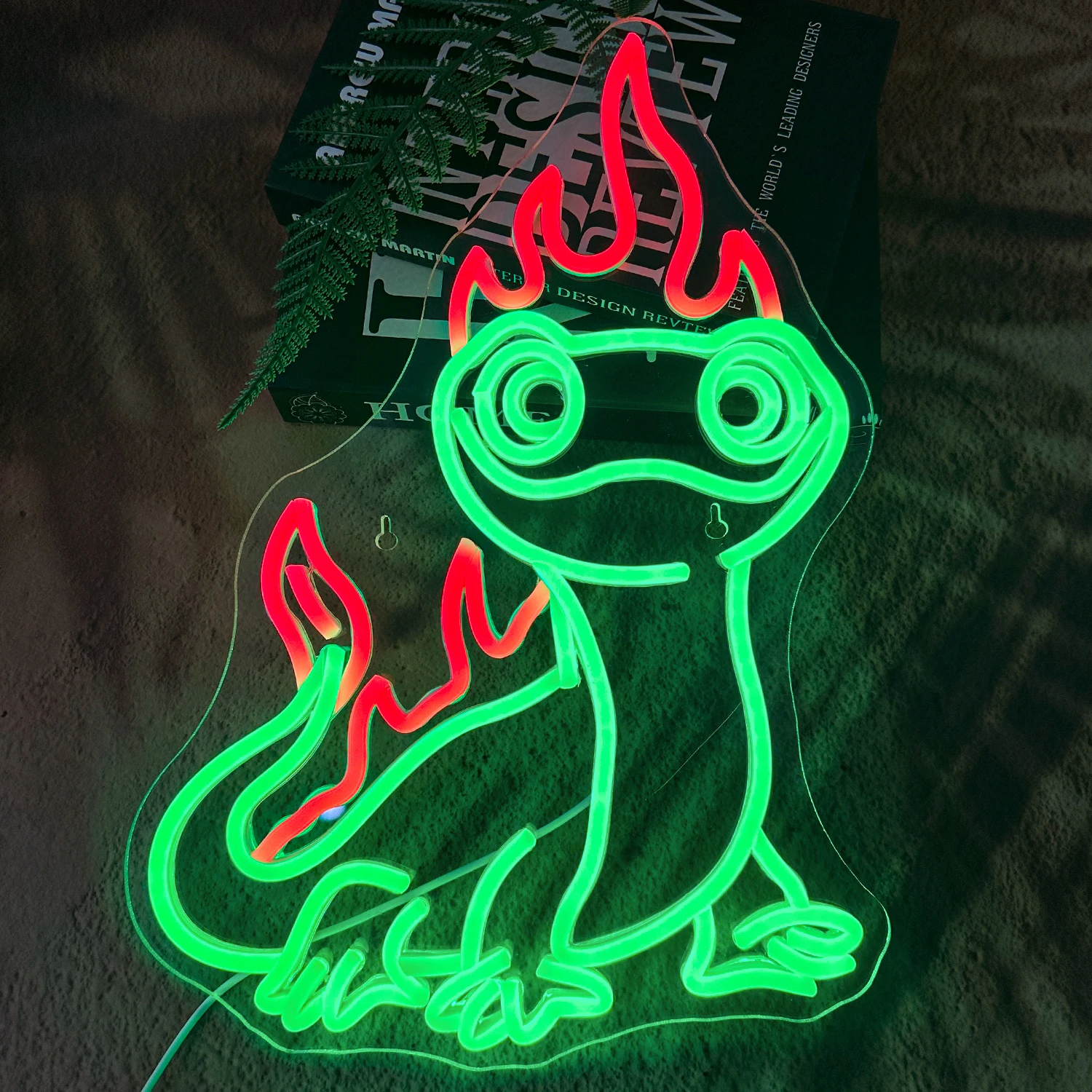 Letrero de luz de neón LED para reptiles, señal de Anime acrilico, USB per la casa, cámara da letto dei bambini, sala de juegos de pared para decoración, Coche