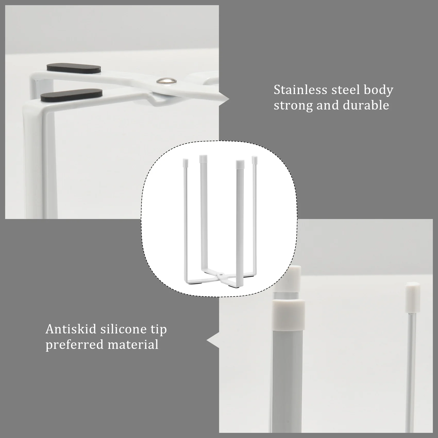 

(FDDT) Подставка для сушки бутылок, компактная подставка для сушки пластиковых пакетов, подставка для мусорных пакетов, многофункциональная сушилка, белая, 1 шт.