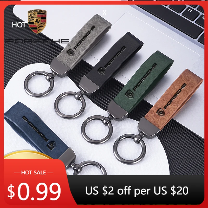 

Наклейка на автомобиль для Porsche, брелок для ключей, защита от потери, кольцо для ключей, подвеска, шнурок для Porsche Panamera, Cayenne, Taycan, 911, 718, Macan