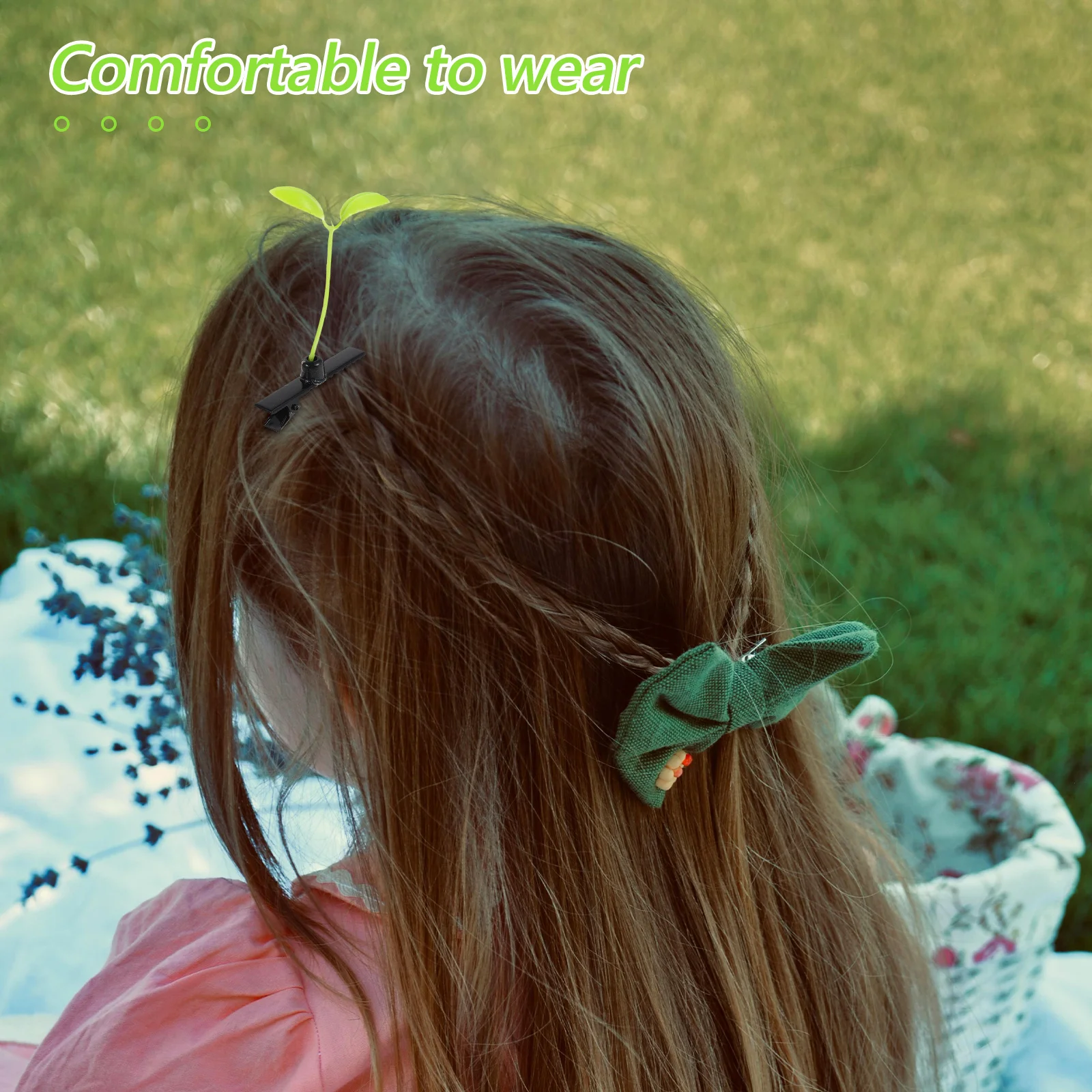 

30 шт., милые заколки для волос с ростками, забавные заколки с грибами и фасолью для девочек, детские аксессуары для волос, вечерние заколки для малышей