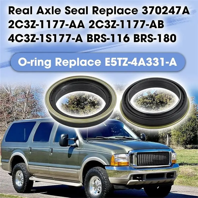New-O-Ring Replacement Kit Rear Axle Seal 370247A 2C3Z-1177-AA E5TZ-4A331-A For Ford F250 F350 Super Duty Transit 150 250 350 view 4