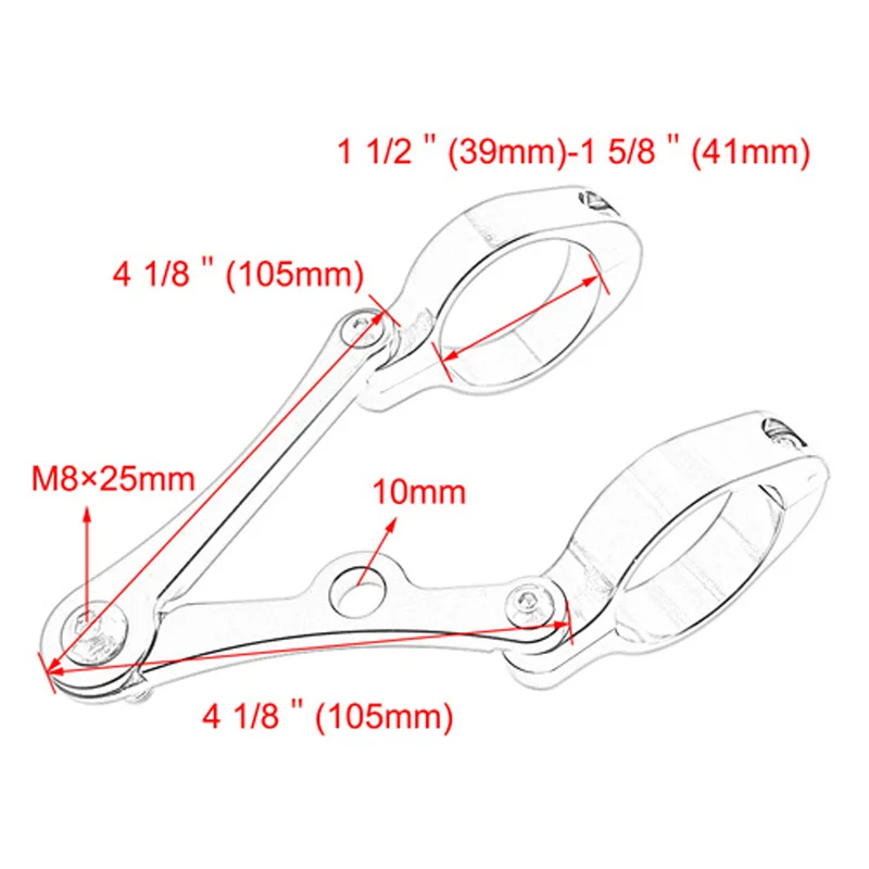 Motorcycle Headlight Bracket Mount Clamp 39-41mm for Harley Honda Kawasaki Suzuki Yamaha Head Light Bracket Motor Accessories 4